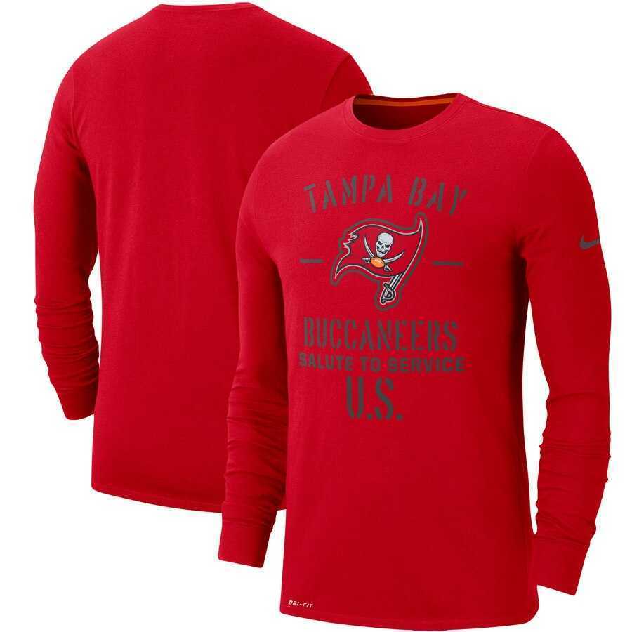Men's Tampa Bay Buccaneers Nike Red 2019 Salute to Service Sideline Performance Long Sleeve Shirt,We sell and wholesale Men's Tampa Bay Buccaneers Nike Red 2019 Salute to Service Sideline Performance Long Sleeve Shirt on line form chian!